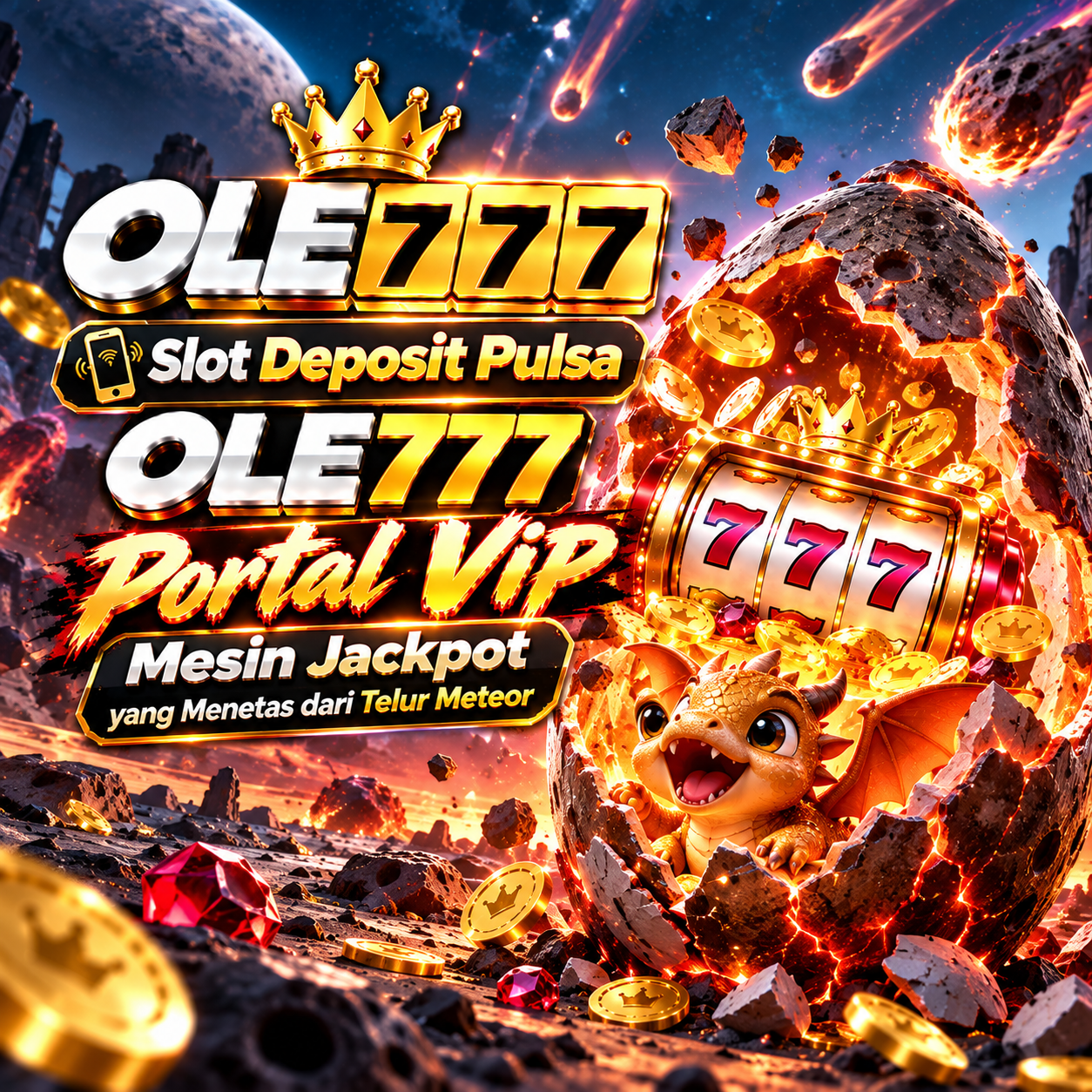Slot Deposit Pulsa | OLE777 Portal VIP Mesin Jackpot yang Menetas dari Telur Meteor